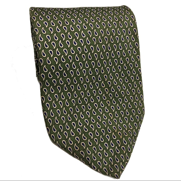 Brooks Brothers Other - Brooks Brothers Makers Green Geometric silk tie